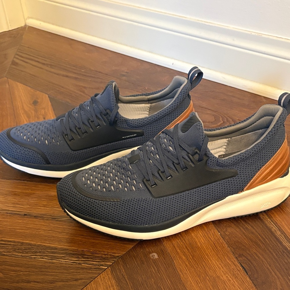 Johnston & Murphy Navy and Tan Sneakers
